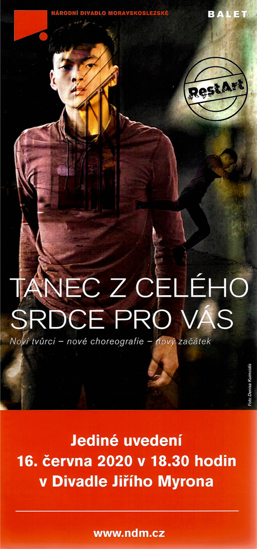 Tanec z celého srdce pro vás : noví tvůrci - nové choreografie - nový začátek : jediné uvedení 16. června 2020 v 18.30 hodin v Divadle Jiřího Myrona