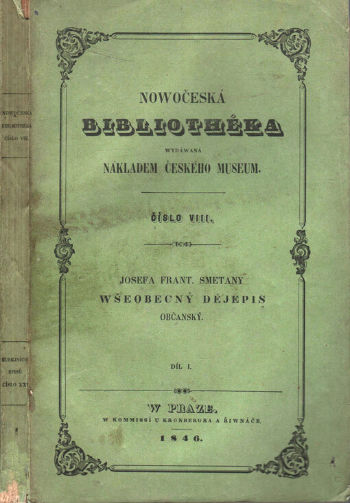 Josefa Frant. Smetany Wšeobecný dějepis občanský