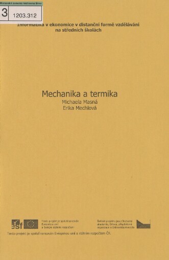 Mechanika a termika: učební text pro distanční formu vzdělávání