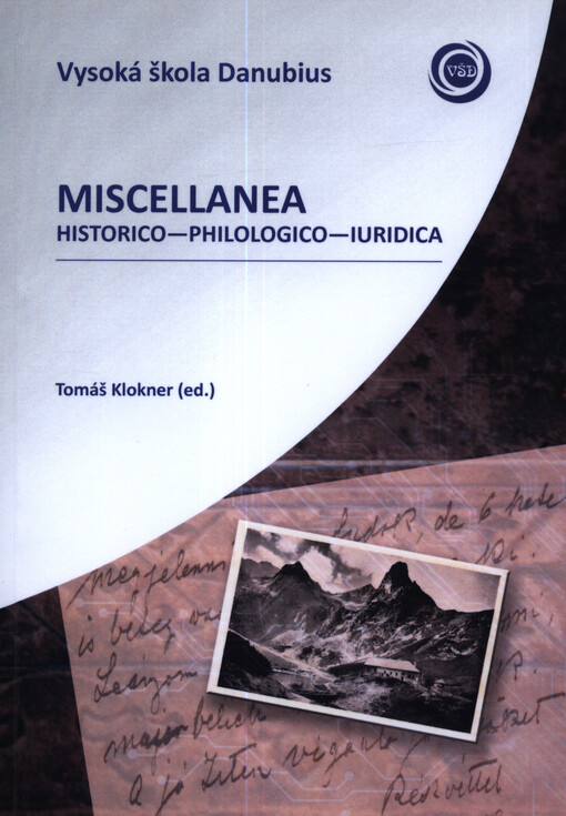 Miscellanea historico-philologico-iuridica