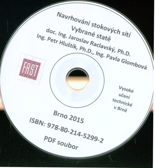 Navrhování stokových sítí : vybrané statě