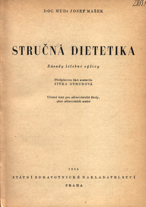 Stručná dietetika : zásady léčebné výživy