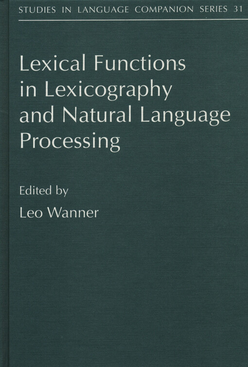 Lexical functions in lexicography and natural language processing