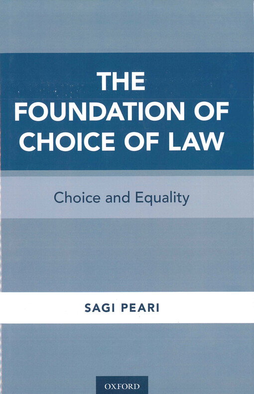 The foundation of choice of law : choice and equality