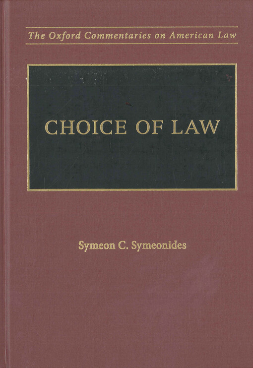 Choice of law