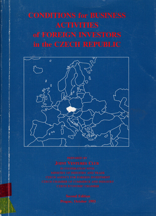 Conditions for business activities of foreign investors in the Czech Republic