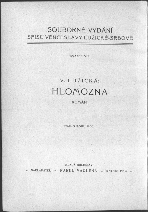 Hlomozna: román