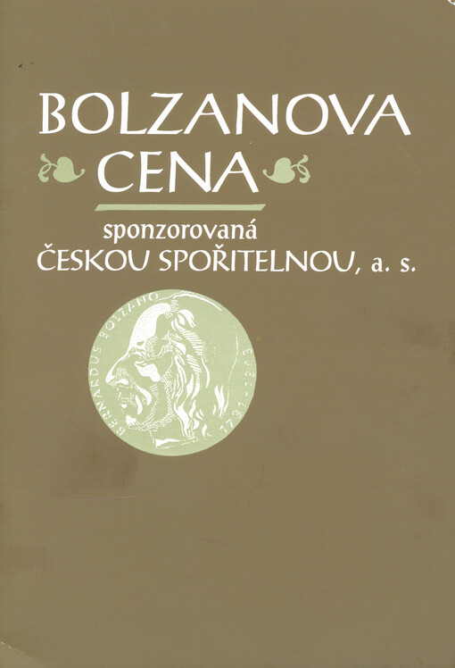 Bolzanova cena sponzorovaná Českou spořitelnou, a.s.