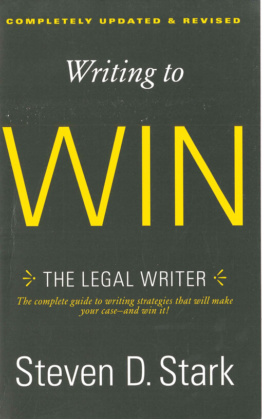 Writing to win : the legal writer