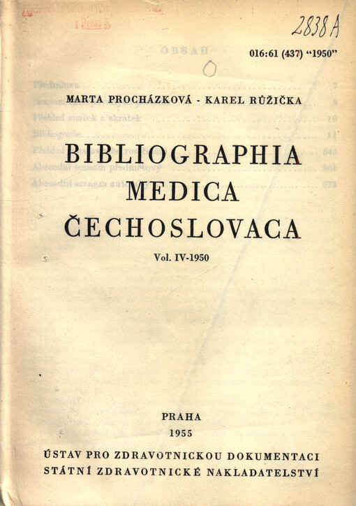 Bibliographia medica Čechoslovaca