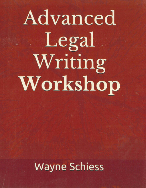 Advanced legal writing workshop