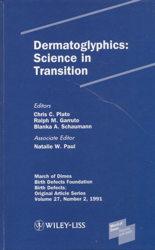 Dermatoglyphics : science in transition