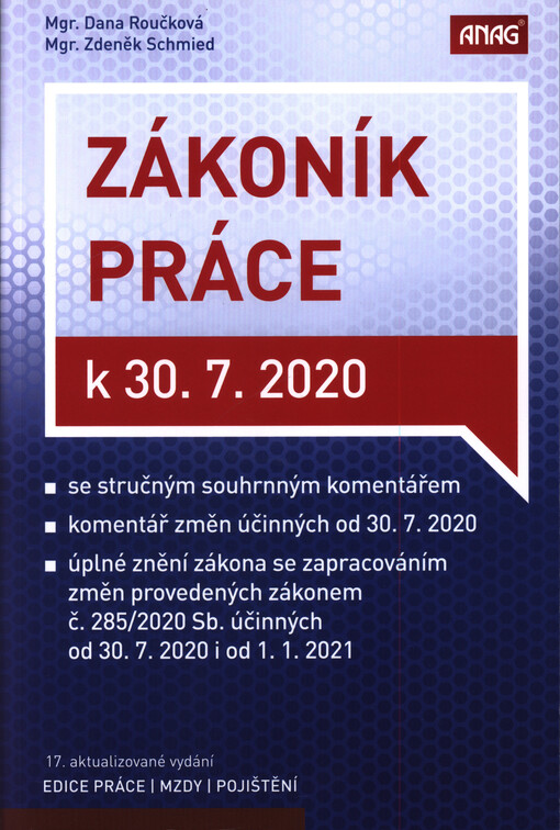 Zákoník práce k 30. 7. 2020