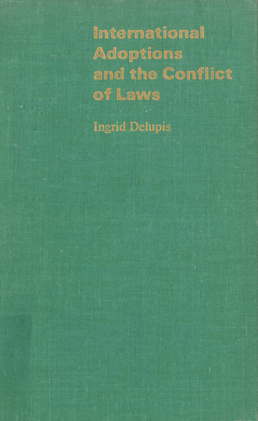 International adoptions and the conflict of laws