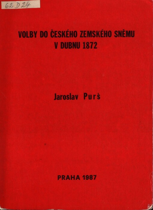 Volby do českého zemského sněmu v dubnu 1872