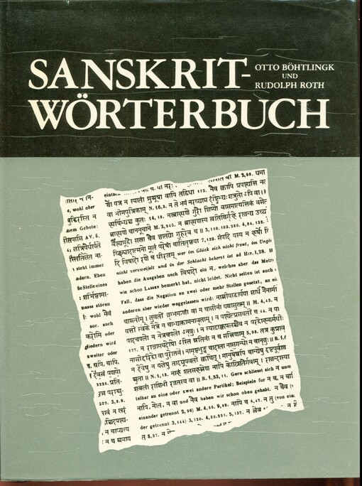 Sanskrit-Wörterbuch.