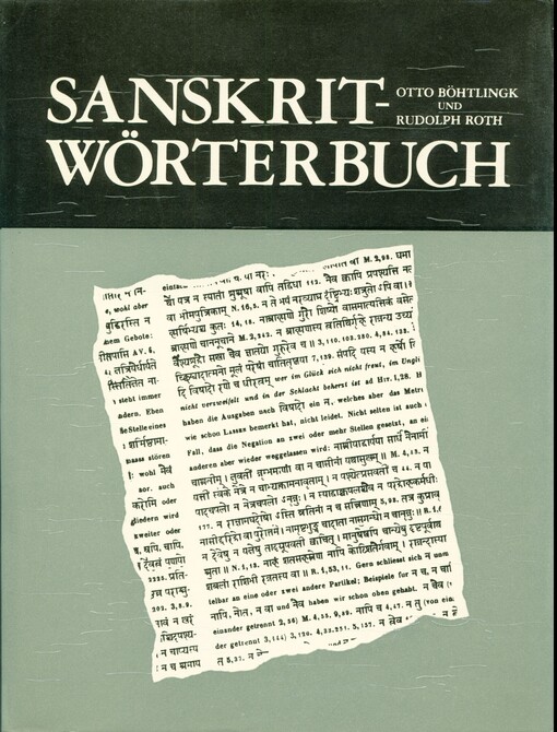 Sanskrit-Wörterbuch.
