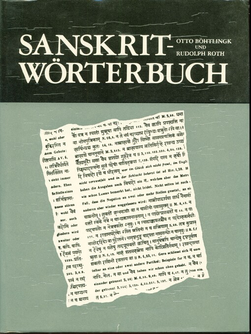 Sanskrit-Wörterbuch.