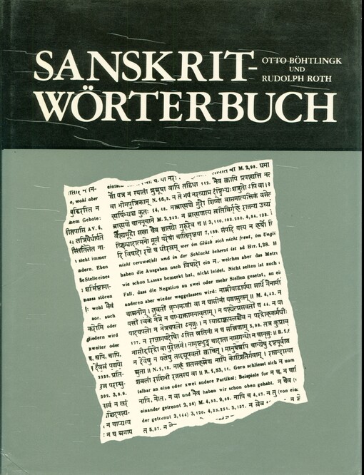 Sanskrit-Wörterbuch.