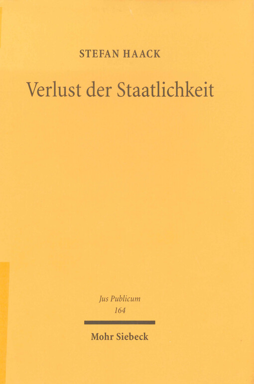 Verlust der Staatlichkeit