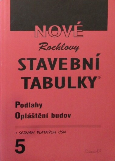 Nové Rochlovy stavební tabulky