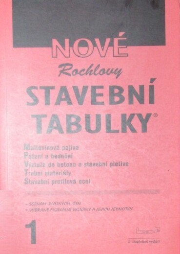 Nové Rochlovy stavební tabulky, Díl 1