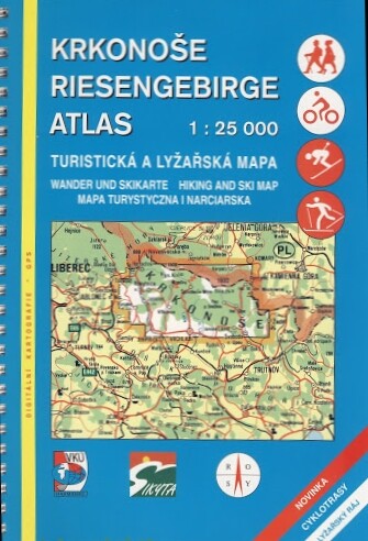 Krkonoše Riesengebirge : atlas 1:25 000 : turistická a lyžařská mapa