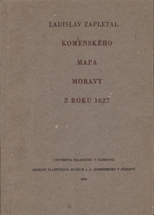 Komenského mapa Moravy z roku 1627