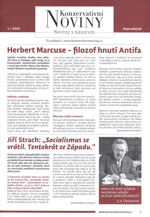 Konzervativní noviny : noviny s názorem : to nejlepší z www.konzervativninoviny.cz