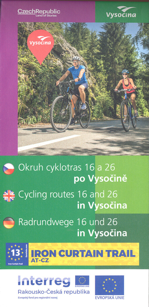 Okruh cyklotras 16 a 26 po Vysočině = Cycling routes 16 and 26 in Vysočina = Radrundwege 16 und 26 in Vysočina