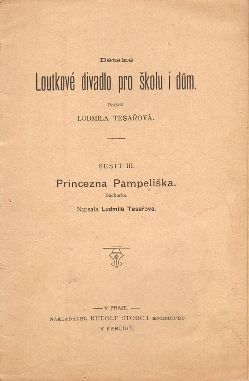 Princezna Pampeliška: báchorka ve třech jednáních
