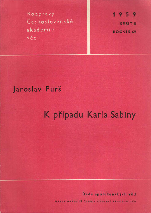 K případu Karla Sabiny