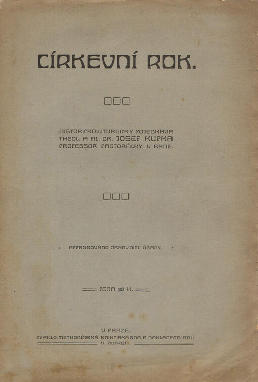 O církevním roce /