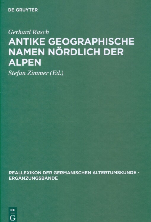 Antike geographische Namen nördlich der Alpen
