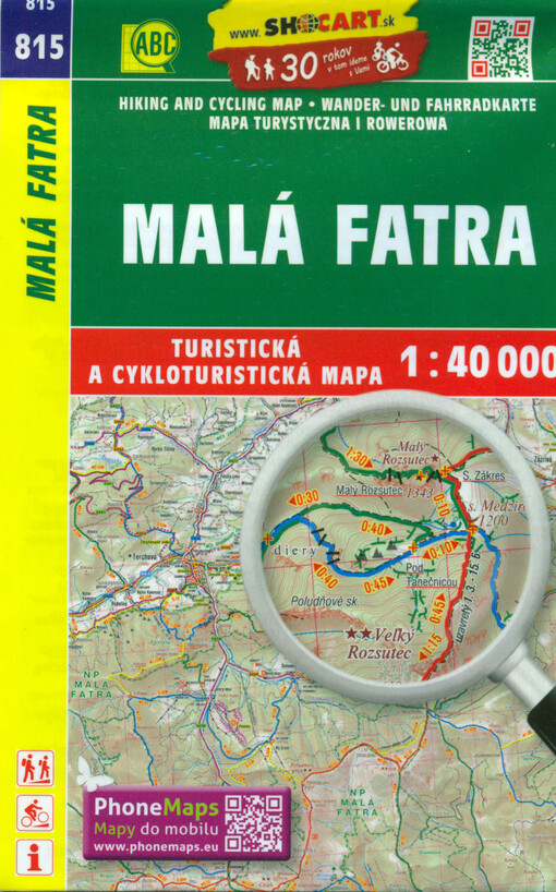 Malá Fatra : turistická a cykloturistická mapa : 1:40 000