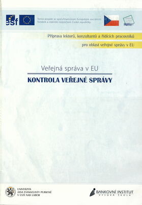 Veřejná správa v EU. Kontrola veřejné správy