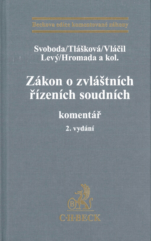 Zákon o zvláštních řízeních soudních : komentář