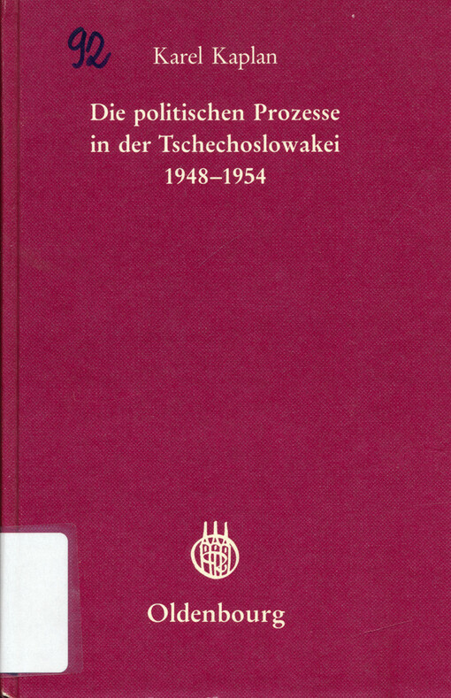 Die politischen Prozesse in der Tschechoslowakei 1948-1954