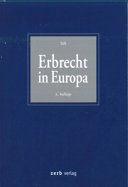 Erbrecht in Europa