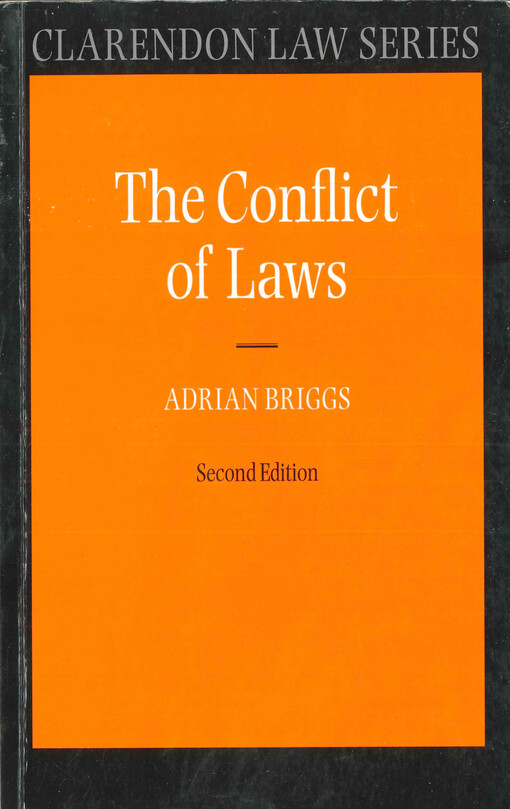 The conflict of laws
