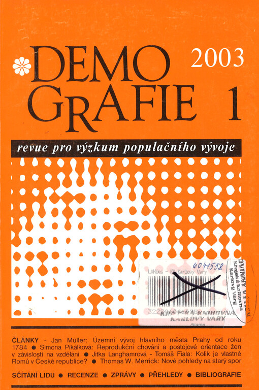 Padesát let časopisu Demografie, revue pro výzkum
                populačního vývoje (1959–2008)
