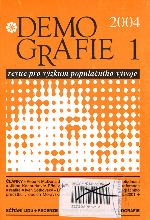 Padesát let časopisu Demografie, revue pro výzkum
                populačního vývoje (1959–2008)