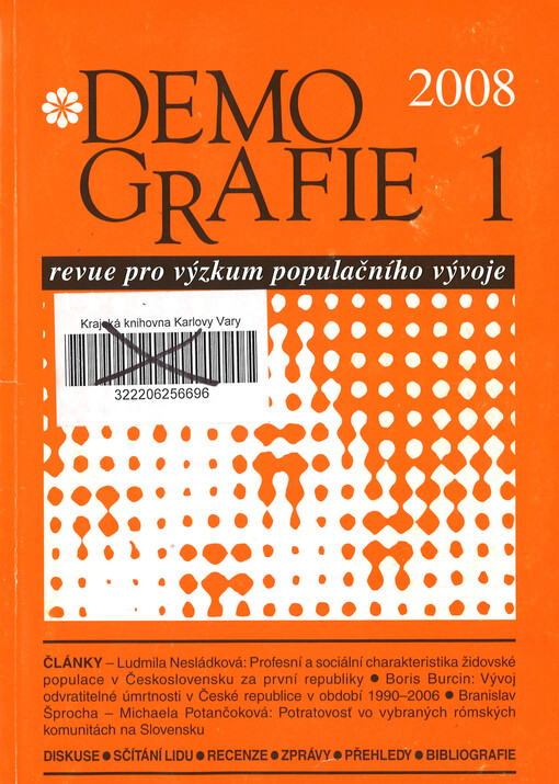 Padesát let časopisu Demografie, revue pro výzkum
                populačního vývoje (1959–2008)