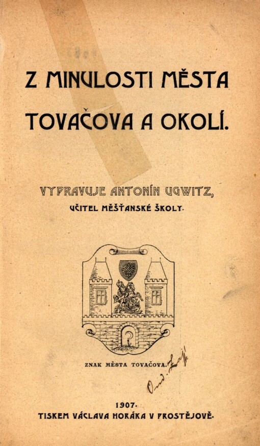 Z minulosti města Tovačova a okolí