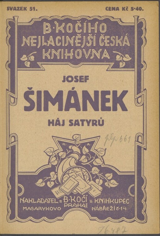 Háj satyrů: román