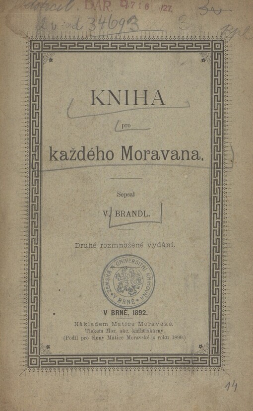 Kniha pro každého Moravana