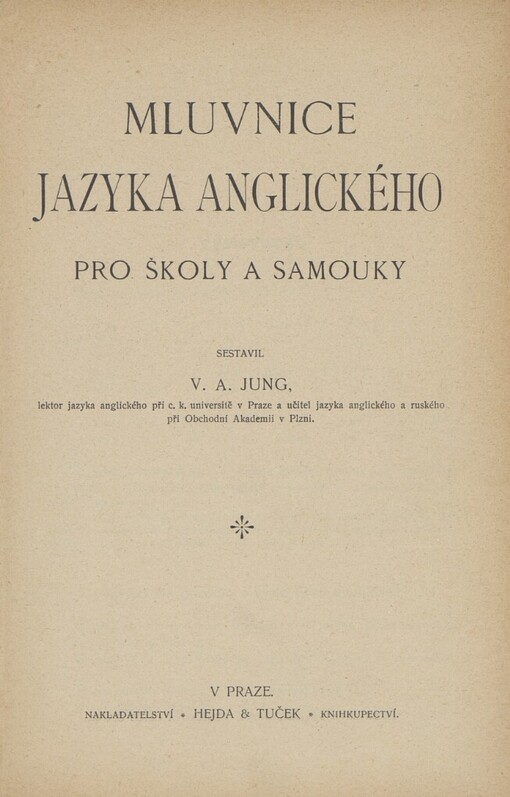 Mluvnice jazyka anglického pro školy a samouky