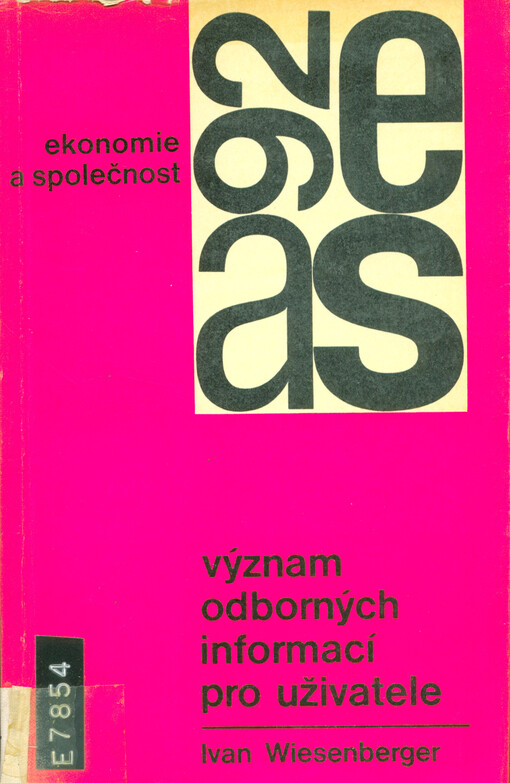 Význam odborných informací pro uživatele