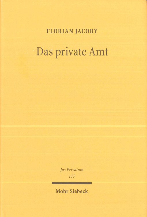 Das private Amt
