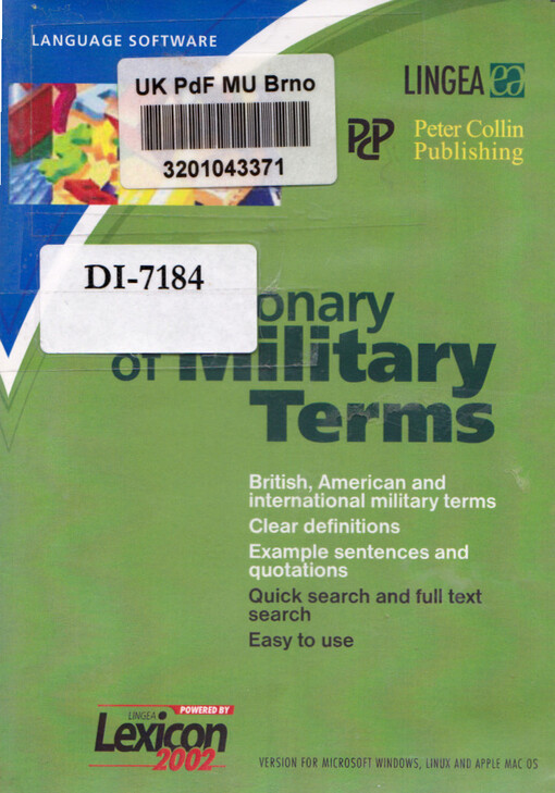 Dictionary of military terms